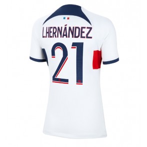 Paris Saint-Germain Lucas Hernandez #21 Koszulka Wyjazdowych Kobiety 2023-24 Krótki Rękaw